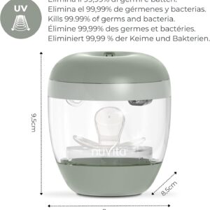 MellyPLus 2 Sterilizzatore Portatile per Ciuccio, Paracapezzoli, Tettarelle e Biberon UV 1556 Nuvita - immagine 4