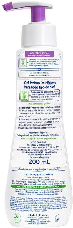 Gel detergente intimo 200 ml Mustela-4006