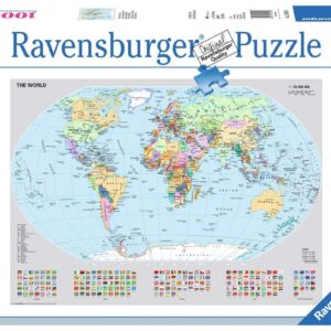Mappamondo politico Puzzle 1000 pz Ravensburger 156528-0