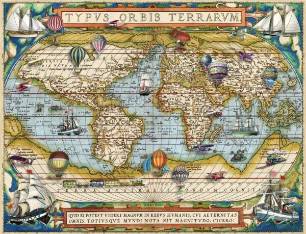Intorno al Mondo Puzzle 2000 pezzi Ravensburger 16825-0 Intorno al Mondo Puzzle 2000 pezzi Ravensburger 16825-0