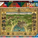 Mappa di Hogwarts Harry Potter Puzzle 1500 pezzi Ravensburger 16599-0