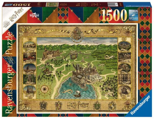 Mappa di Hogwarts Harry Potter Puzzle 1500 pezzi Ravensburger 16599-0