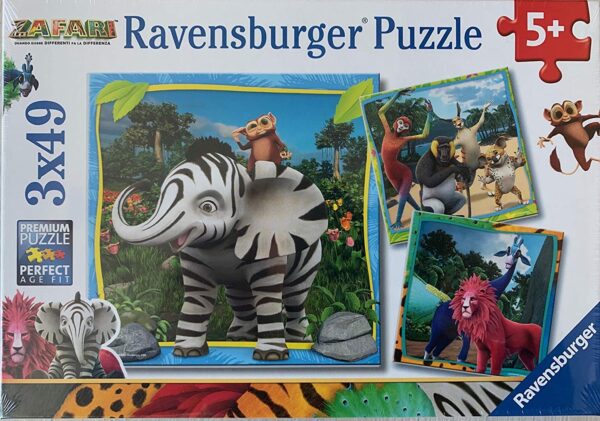 Zafari Puzzle 3x49 pezzi Ravensburger 050550-0 Zafari Puzzle 3x49 pezzi Ravensburger 050550-0