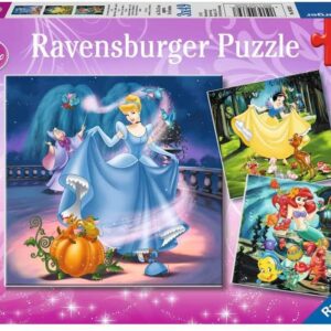 Le Principesse Disney Puzzle 3x49 pezzi Ravensburger 093397-0