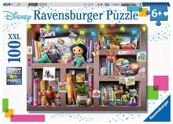 Disney Multicharacter Puzzle 100 pezzi XXL Ravensburger 104109-0 Disney Multicharacter Puzzle 100 pezzi XXL Ravensburger 104109-0