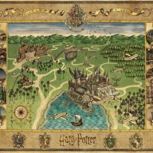 Mappa di Hogwarts Harry Potter Puzzle 1500 pezzi Ravensburger 16599-8079