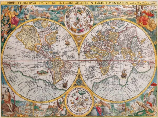 Mappamondo Storico Puzzle 1500 Pz Ravensburger 16381-8069