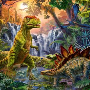 L'oasi dei Dinosauri Puzzle 100 pezzi XXL Ravensburger 128884-7938
