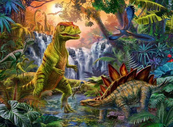 L'oasi dei Dinosauri Puzzle 100 pezzi XXL Ravensburger 128884-7938