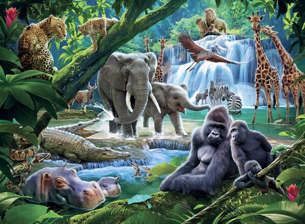 Animali Della Giungle Puzzle 100 pezzi XXL Ravensburger 129706-7924