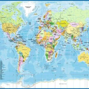 Mappa Del Mondo Puzzle 200 pezzi XXL Ravensburger 128907-7948