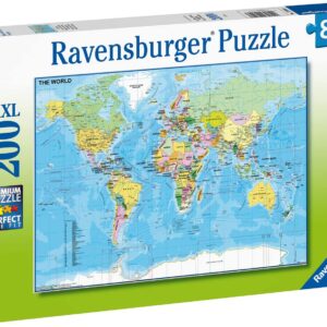 Mappa Del Mondo Puzzle 200 pezzi XXL Ravensburger 128907-7949