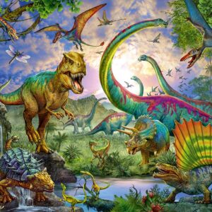 Nel Regno dei Giganti-Dinosauri Puzzle 200 pezzi XXL Ravensburger 127184-7954