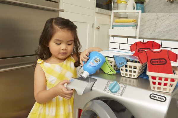 First Washer-Dryer Lavatrice Interattiva e Realistica con Suoni Little Tikes-13390