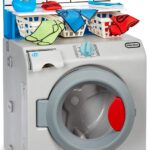First Washer-Dryer Lavatrice Interattiva e Realistica con Suoni Little Tikes-0