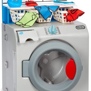 First Washer-Dryer Lavatrice Interattiva e Realistica con Suoni Little Tikes-0