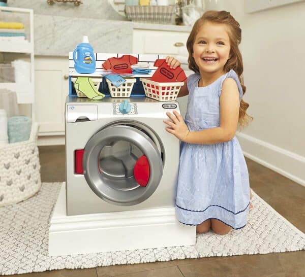 First Washer-Dryer Lavatrice Interattiva e Realistica con Suoni Little Tikes-13383