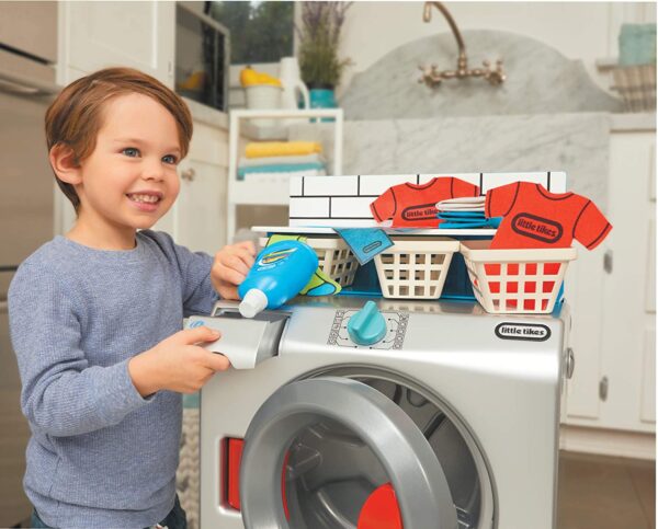First Washer-Dryer Lavatrice Interattiva e Realistica con Suoni Little Tikes-13385