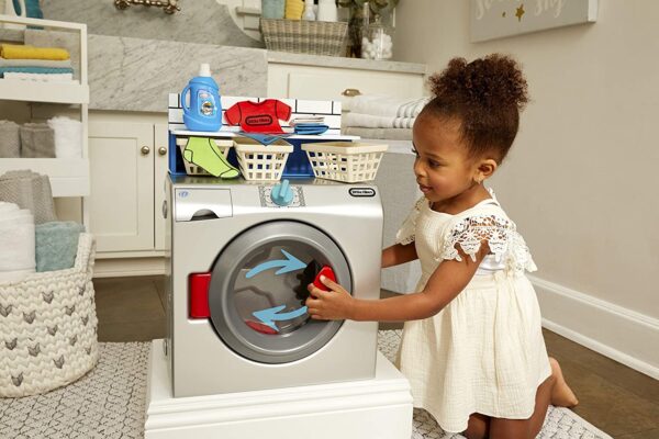First Washer-Dryer Lavatrice Interattiva e Realistica con Suoni Little Tikes-13386