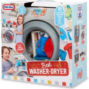 First Washer-Dryer Lavatrice Interattiva e Realistica con Suoni Little Tikes-13387