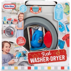 First Washer-Dryer Lavatrice Interattiva e Realistica con Suoni Little Tikes-13388