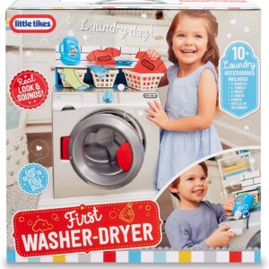 First Washer-Dryer Lavatrice Interattiva e Realistica con Suoni Little Tikes-13389