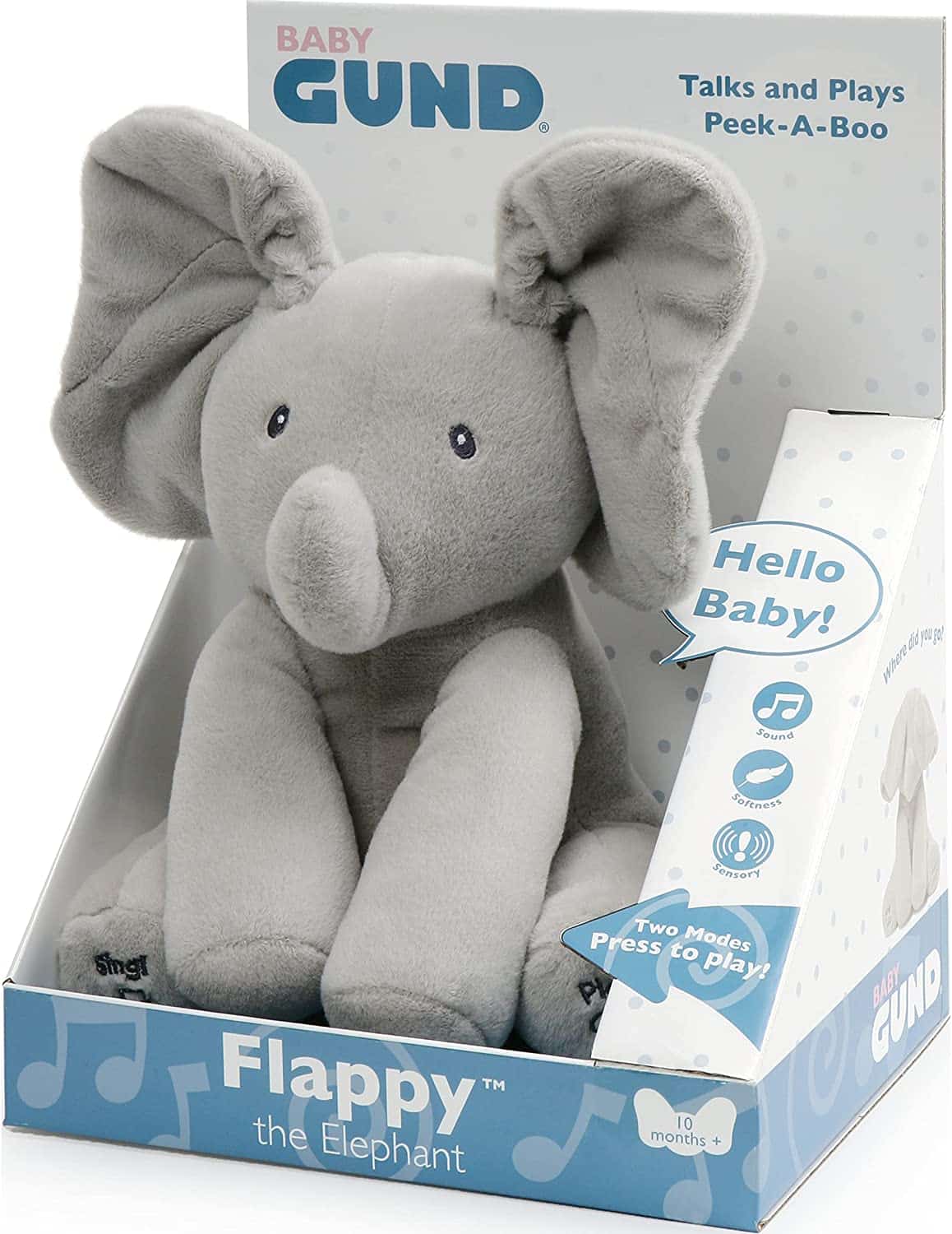 GUND Flappy Elefantino Peluche Interattivo Spin Master 6054485-0