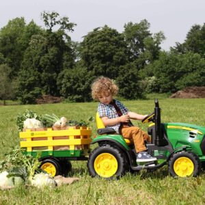 Trattore Elettrico John Deere Ground Force con Rimorchio Peg Perego IGOR0047-15739