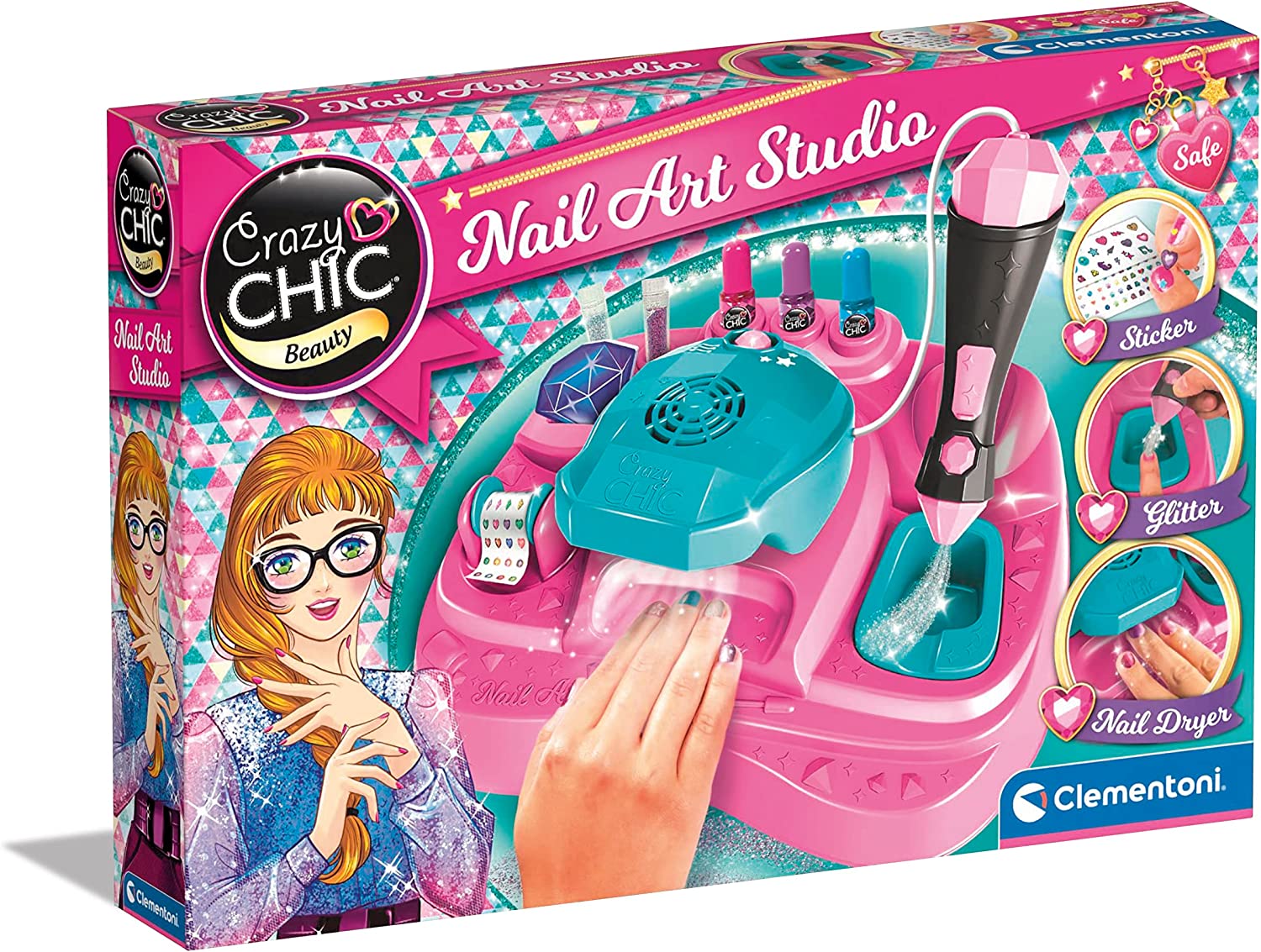 Crazy Chic Nail Art Studio Clementoni 18730-0