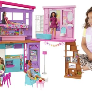 Barbie Casa Di Malibu Vacation House 106 cm Mattel HCD50-16734