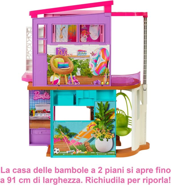 Barbie Casa Di Malibu Vacation House 106 cm Mattel HCD50-16735
