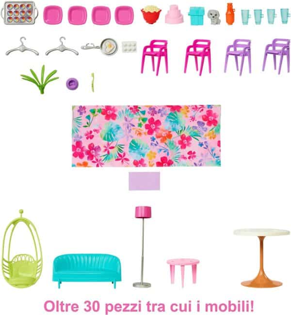 Barbie Casa Di Malibu Vacation House 106 cm Mattel HCD50-16737