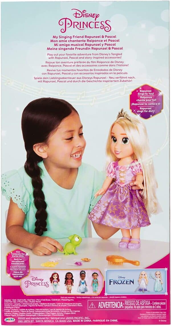 Disney Princess Bambola Rapunzel Cantante in Italiano Jakk Pacific 22494-16556
