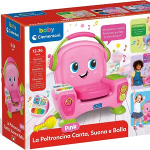 La Poltroncina Canta, Suona e Balla Pink Clementoni 17755-17438