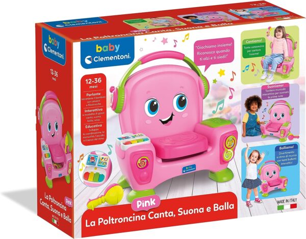 La Poltroncina Canta, Suona e Balla Pink Clementoni 17755-17438