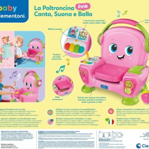 La Poltroncina Canta, Suona e Balla Pink Clementoni 17755-17439