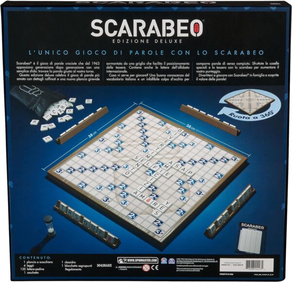 Scarabeo Edizione Deluxe 60° Anniversario Editrice Giochi 6065761-17368
