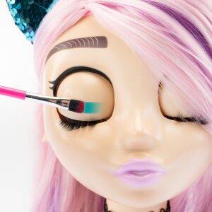 Influencer Make Up Doll Testa da Truccare e Pettinare con Occhi Cambiacolore 92049-17544