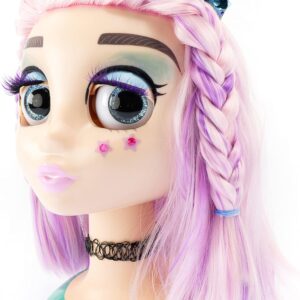 Influencer Make Up Doll Testa da Truccare e Pettinare con Occhi Cambiacolore 92049-17546