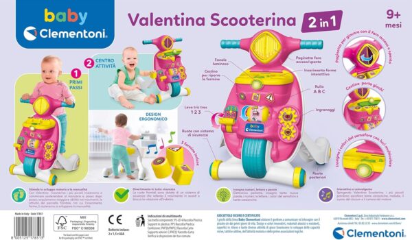 Valentina Scooterina Primi Passi 2 in 1 Clementoni 17851-17657