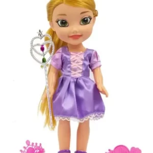 BAMBOLA 35 CM CON ACCESSORI RAPUNZEL GRANDI GIOCHI - immagine 1