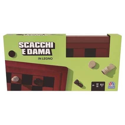 Gioco Dama e Scacchi in legno Editrice Giochi