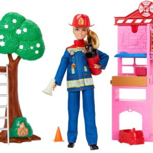 Barbie Vigilessa del Fuoco Playset Mattel - immagine 1