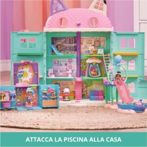 GABBY'S DOLLHOUSE La piscina di Gabby Playset per Bambini - immagine 10