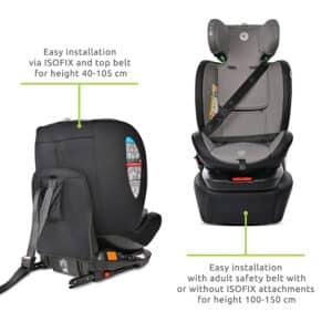 Seggiolino Auto ARES i-Size 40-150 Cm ISOFIX 360 Anti Rebound Bar Colore Beige LORELLI - immagine 10