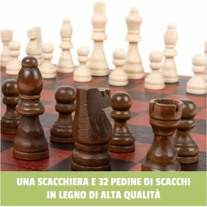 Gioco Dama e Scacchi in legno Editrice Giochi - immagine 4