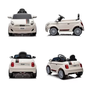 Auto Elettrica per Bambini Fiat 500 Bianca - immagine 3