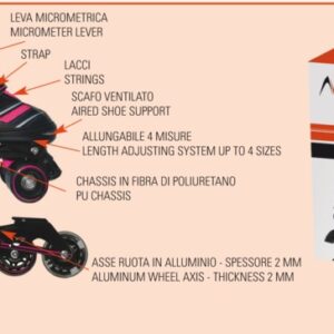 Pattini 2in1 REVERSE Fucsia Misura S Garlando - immagine 3