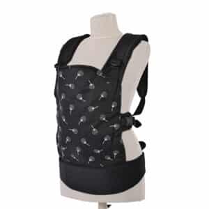 MARSUPIO PER BIMBO ERGONOMICO WALLY NERO FLOREALE LORELLI - immagine 3
