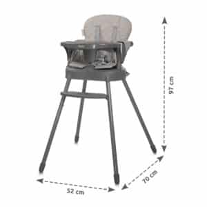 Seggiolone pappa SIESTA 3in1 in ecopelle verde LORELLI - immagine 11
